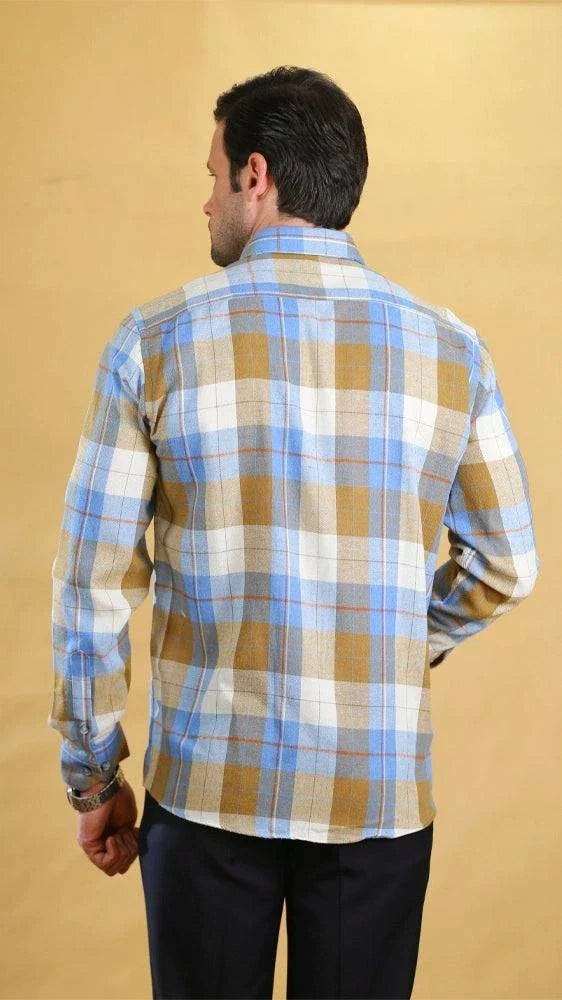 The Woodsman Shirt(Blue&Pea Plaid)