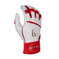 Batting Gloves – White/Red/Red