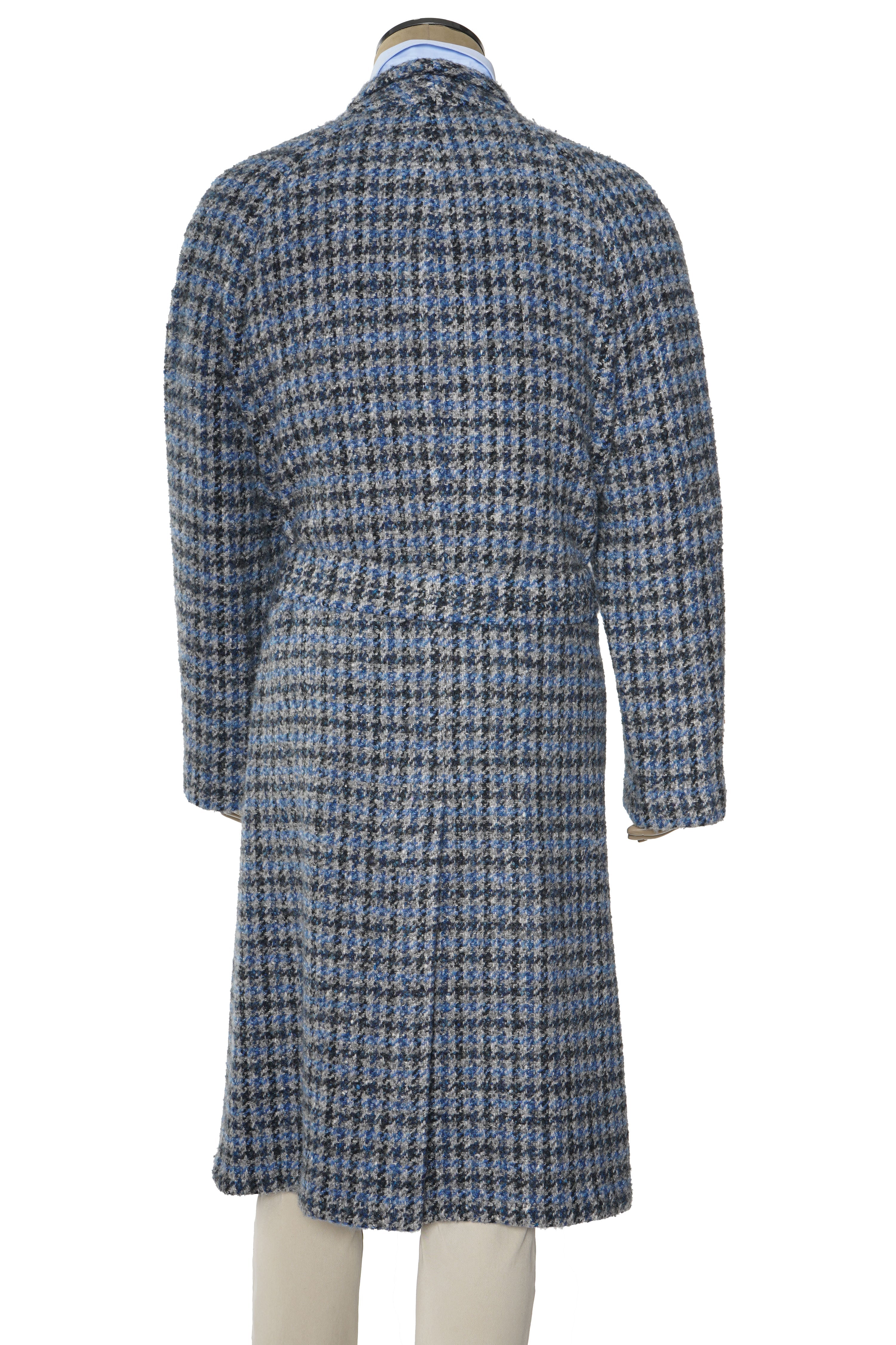 Kiton Woven Virgin Wool Button Down Overcoat