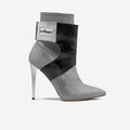 Limited Edition Vegan Stiletto Boots BYMANYC® New York Futurista Onyx