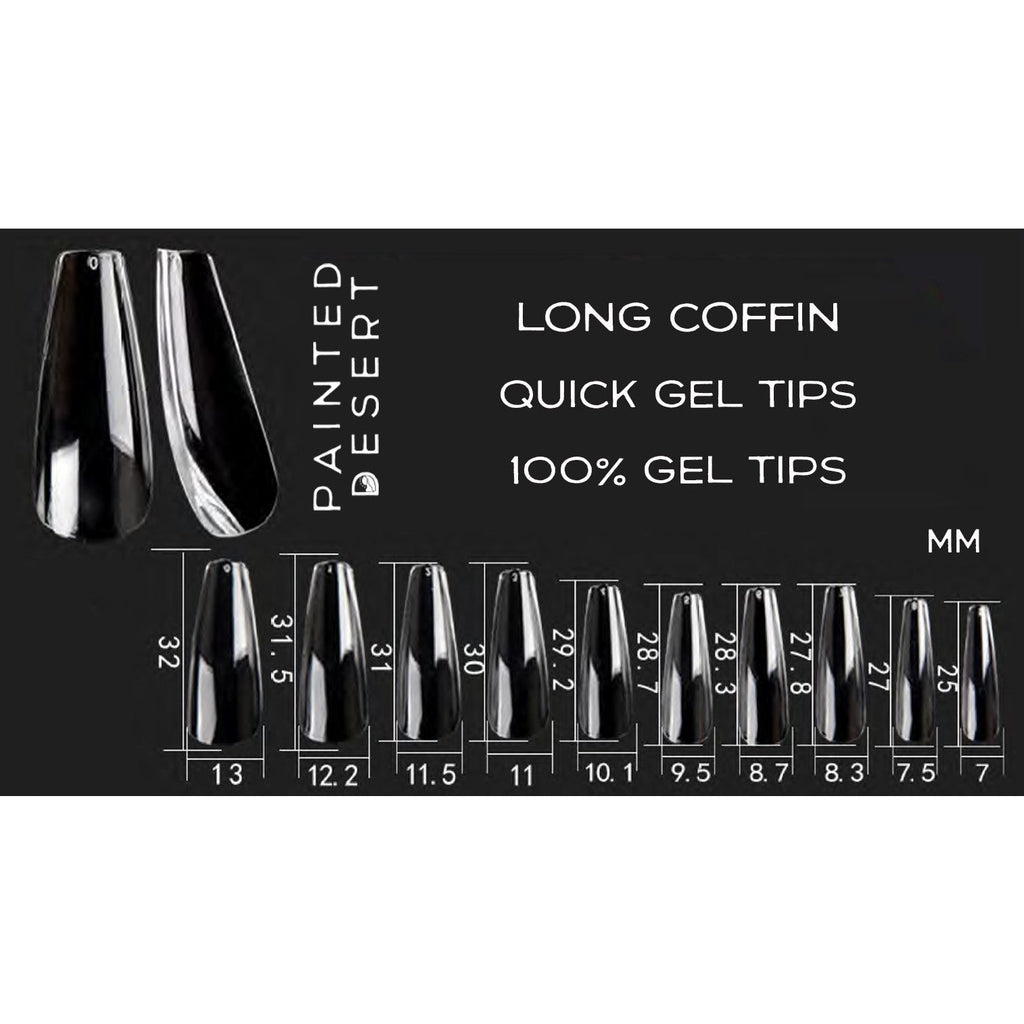 LONG Coffin Quick Gel Tips