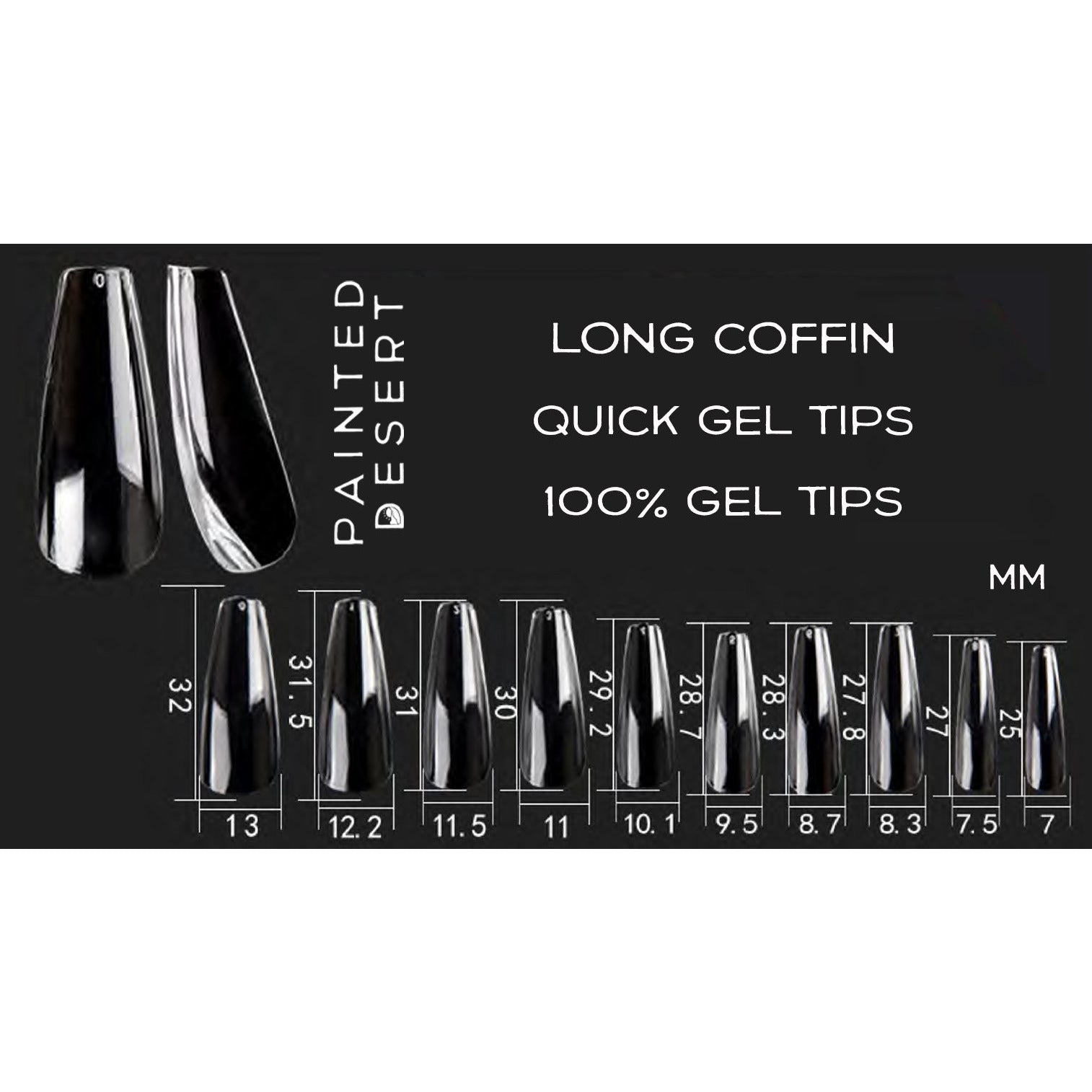 LONG Coffin Quick Gel Tips