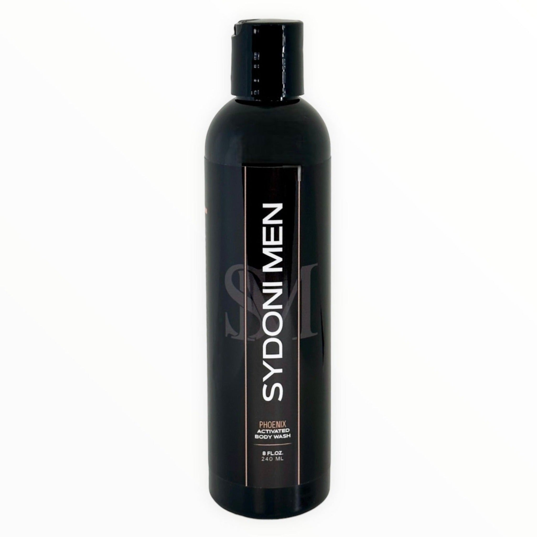 SYDONI MEN PHOENIX ACTIVATED BODY WASH  | Refresh, Energize & Rebalance Net. Wt. 8 oz. 240ml