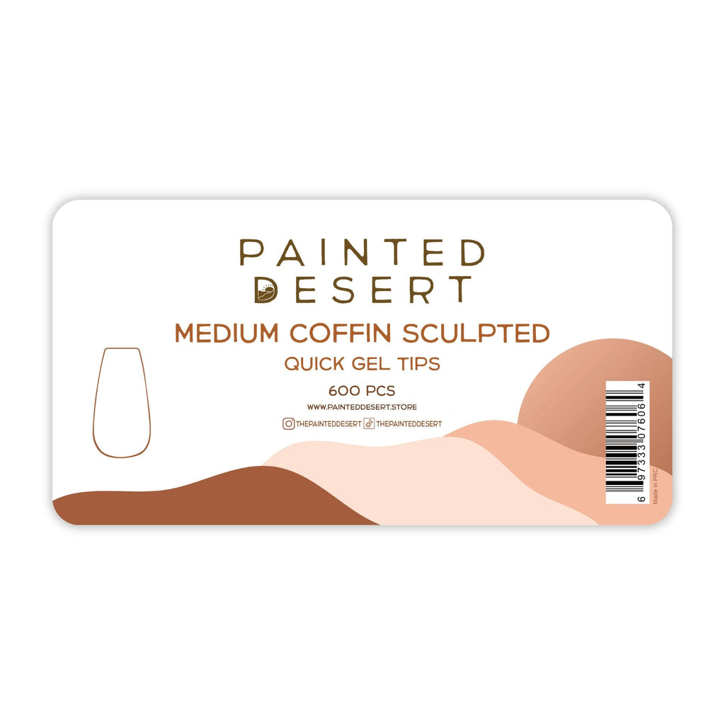 Medium Coffin SCULPTED Quick Gel Tips