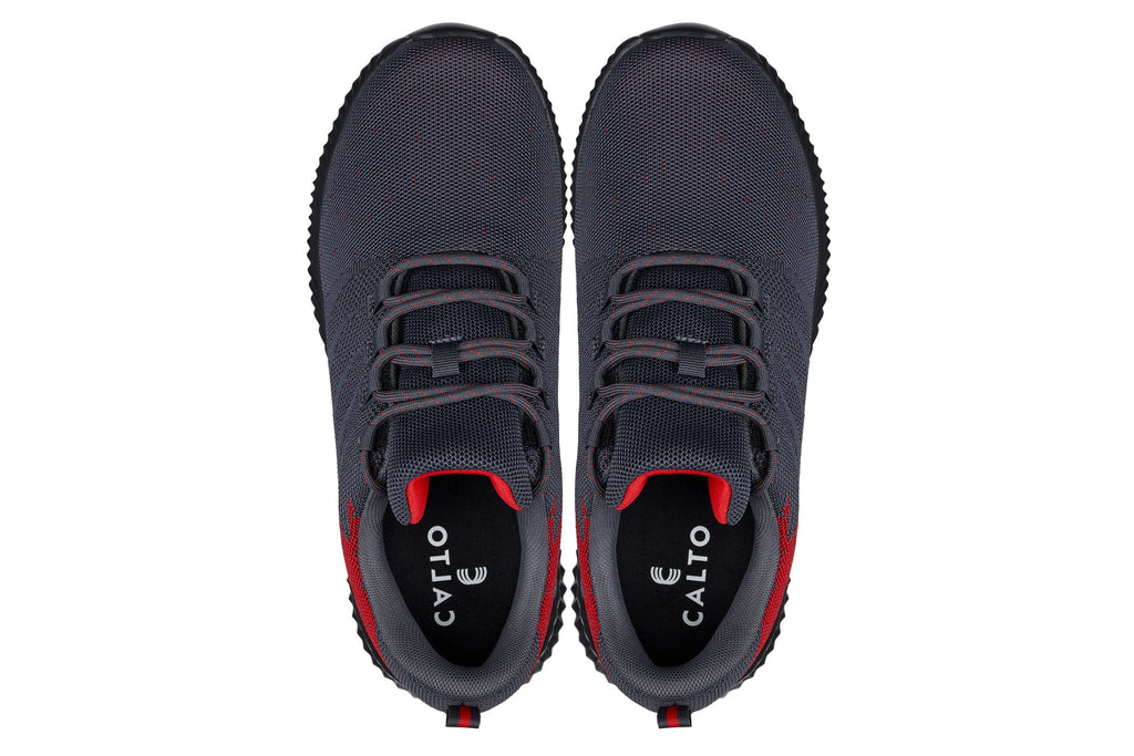 CALTO - Q218 - 2.8 Inches Taller (Grey/Red) - Ultra Lightweight