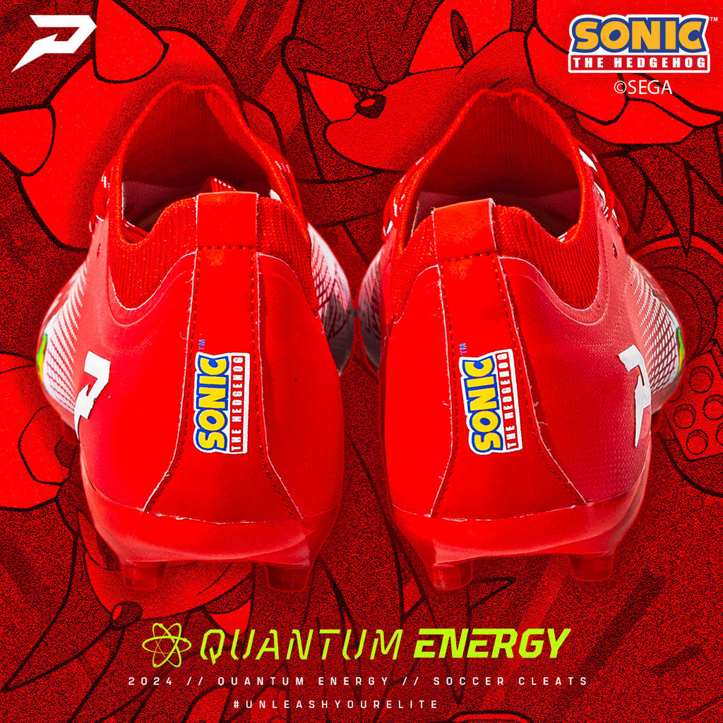 Knuckles the Echidna Flag Football Cleats - Quantum Energy by Phenom Elite
