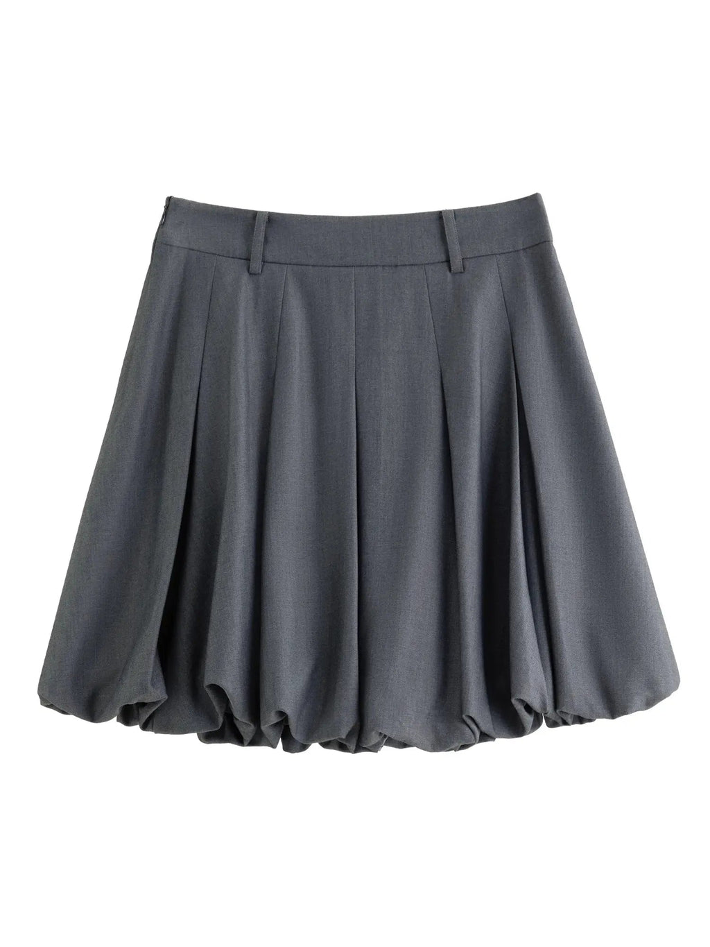 Cozy Chic Plus Size Gray Skirt for Autumn Fashion