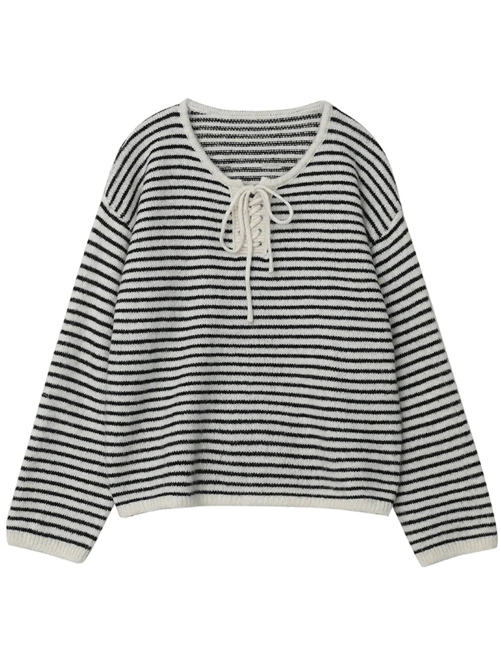 Retro Striped Pullover Loose Autumn & Winter Jumper