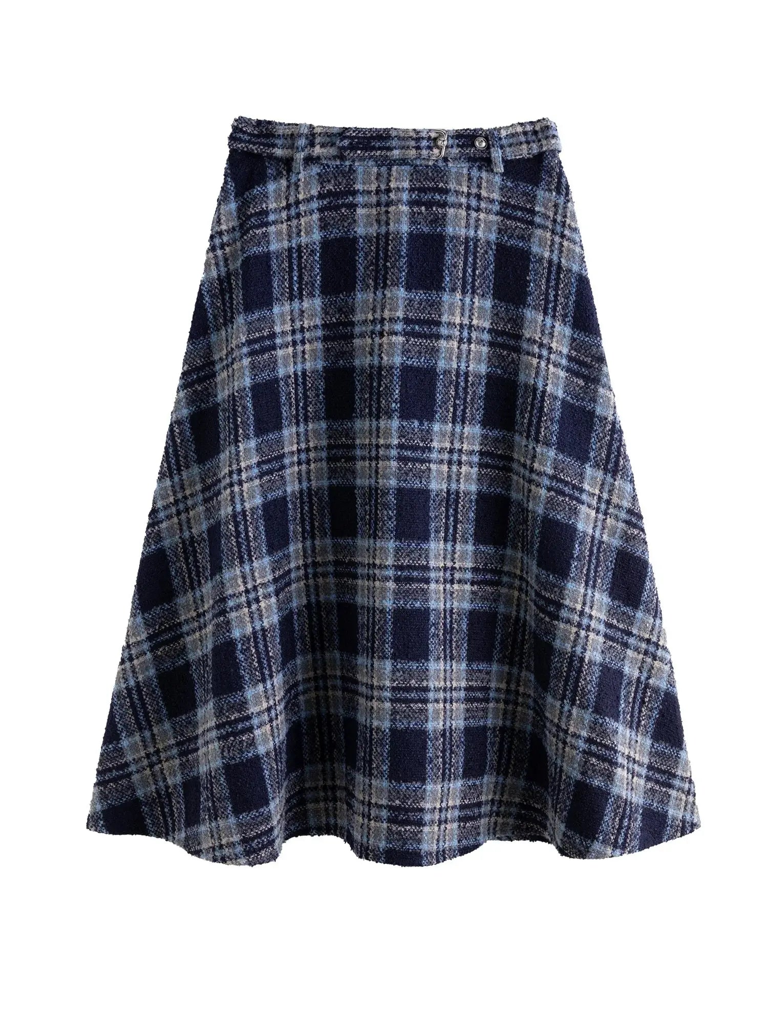 Plus Size Retro Plaid Vest & Skirt Suit