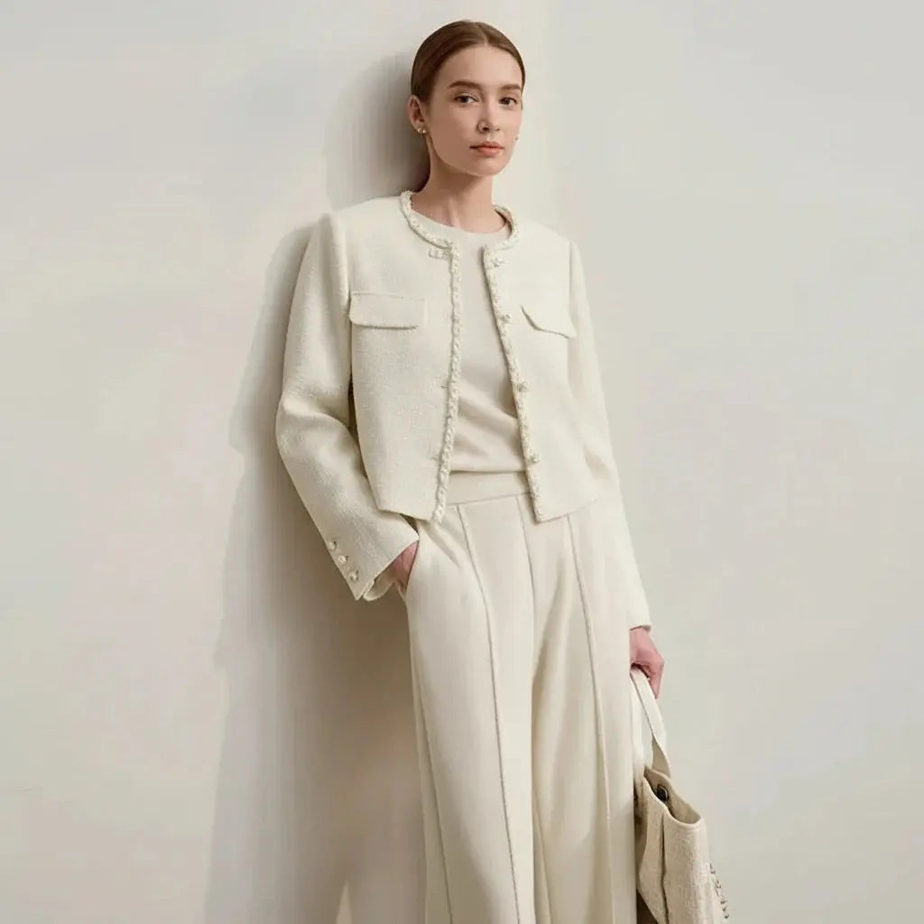 Chic & Versatile Round Neck Jacket for Women