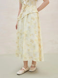 Plus Size Ruffled Top and Skirt Ensemble