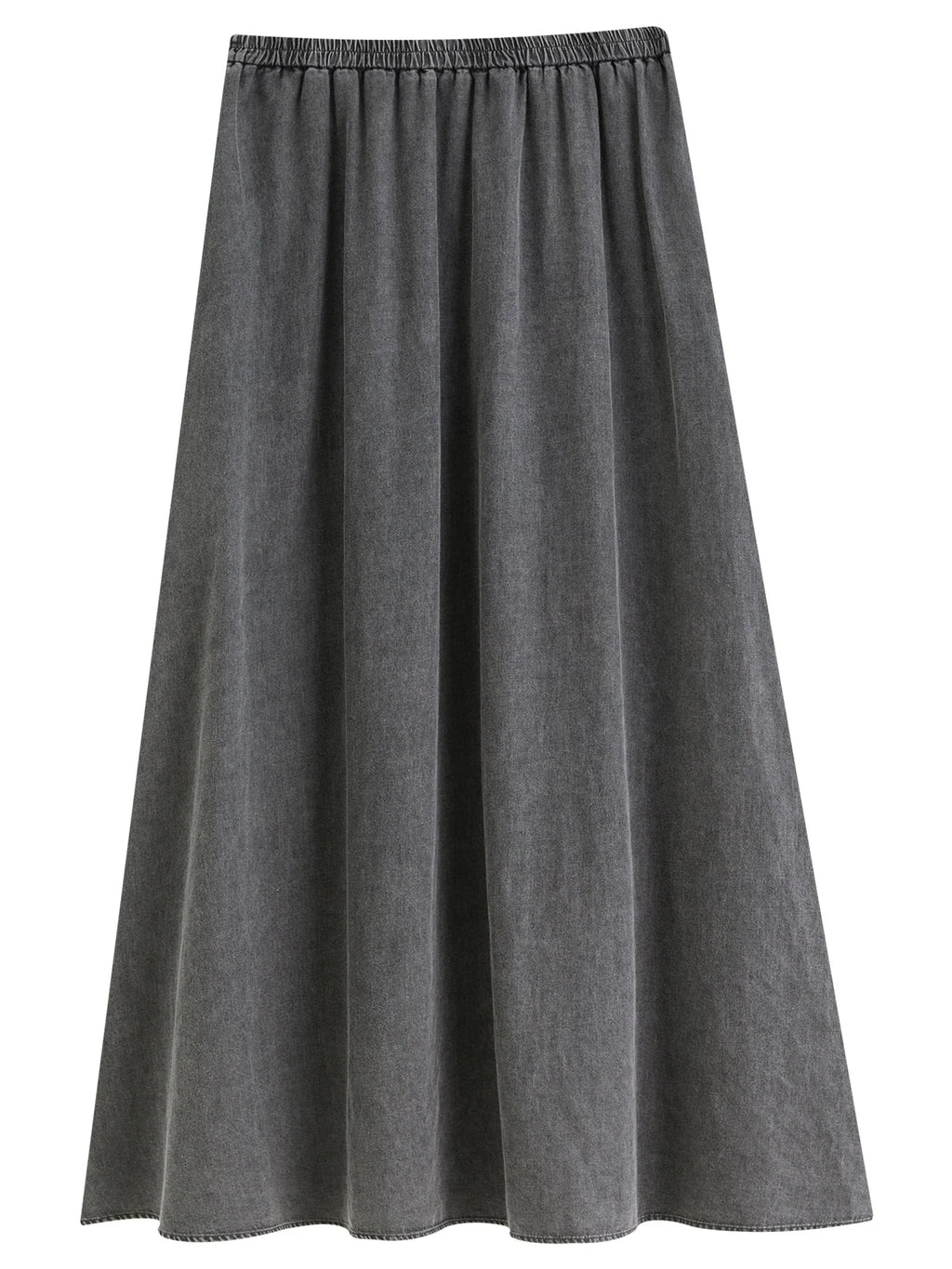 Retro Denim Suit Two-Piece High Waist A-Line Skirt Set