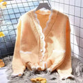 Autumn V-Neck Knitted Jumper