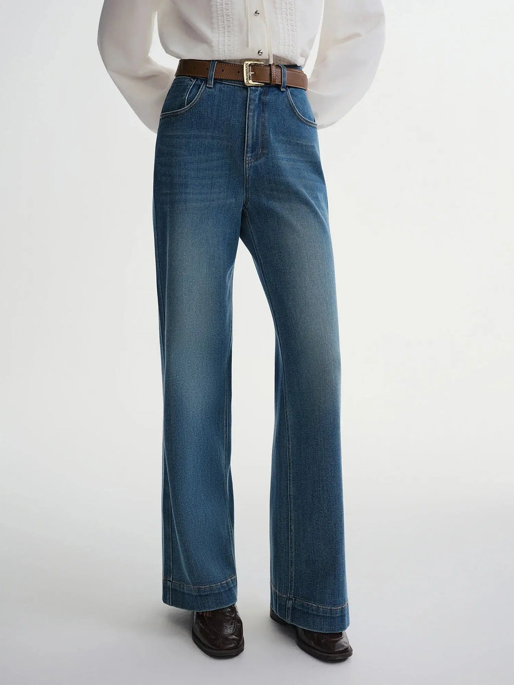 Perfect Stretch High-Waist Straight Leg Jeans for Plus Sizes