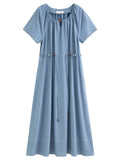 Summer Textured Pleat Dress