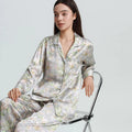 Luxury Mulberry Silk Floral Pajama 3-Piece Suite