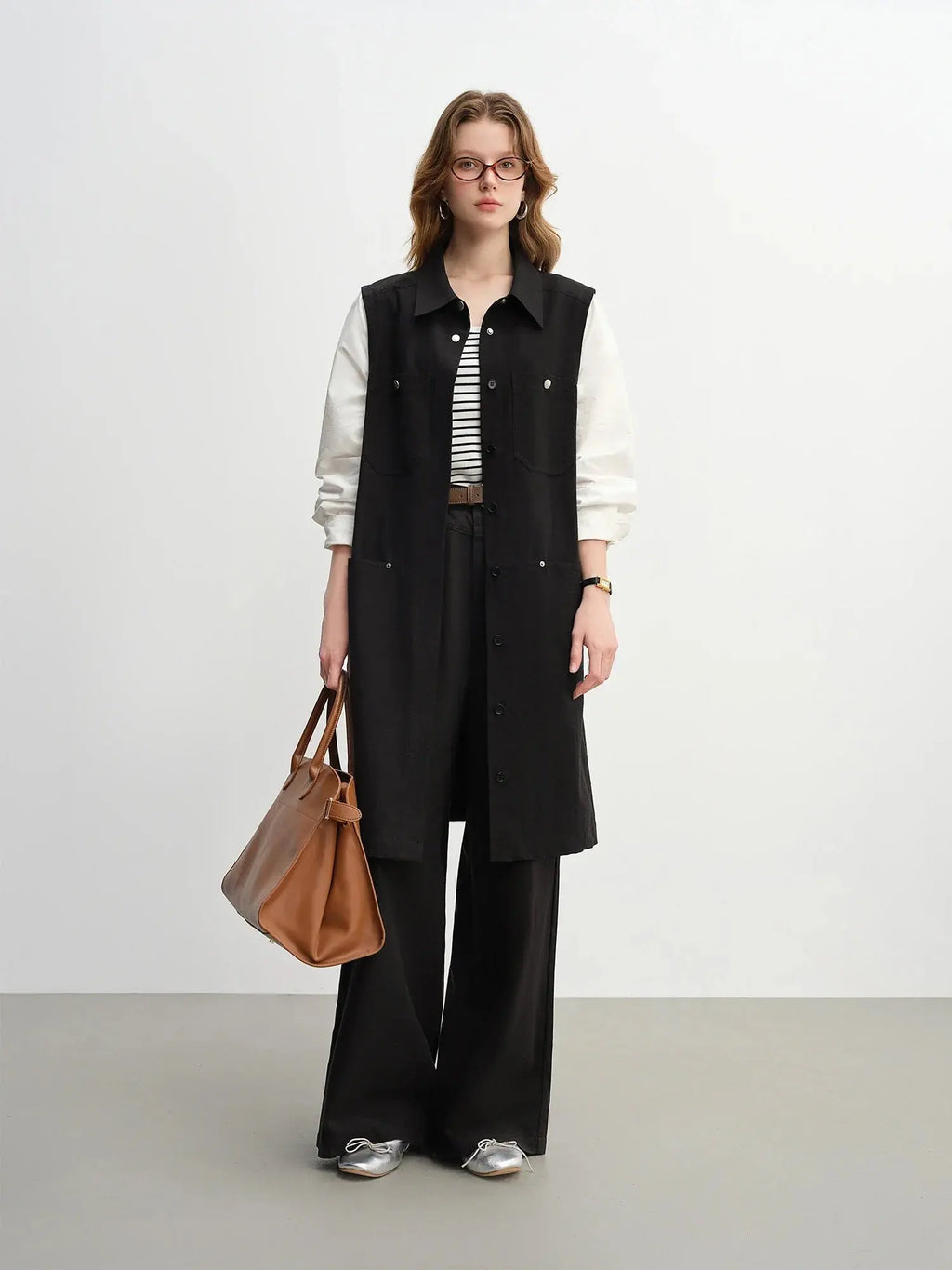 Plus Size Mock Layer Color Block Work Dress