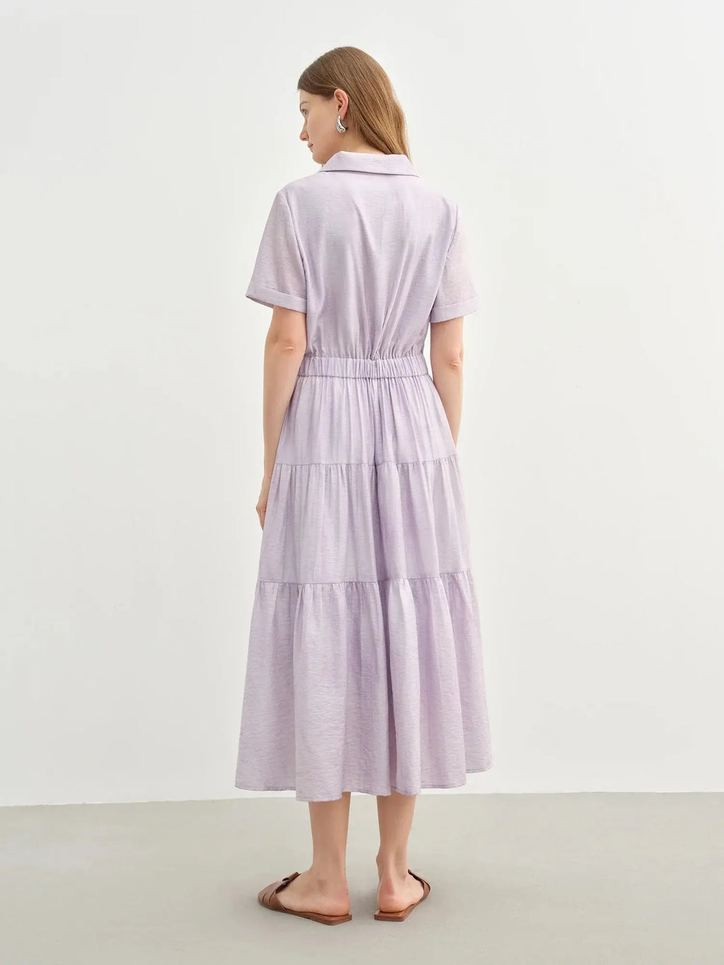 Elegant Women's Long Shirt Dress