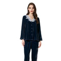 Minimalist & Elegant BirdTree Silk & Velvet Pajama Set