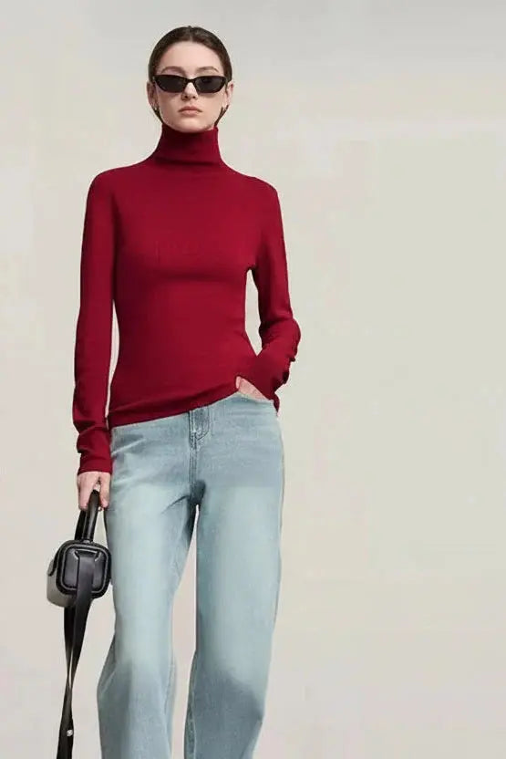 Women’s Slim Knitted Sweater Minimalist Autumn