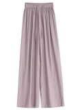 High-Waisted Wide Leg Pants Loose Casual Trousers