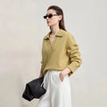 Chic Minimalist V-Neck Pullover Sweater
