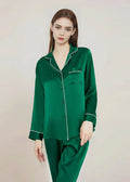 Women’s Mulberry Silk Pajama Set Long Sleeve Summer
