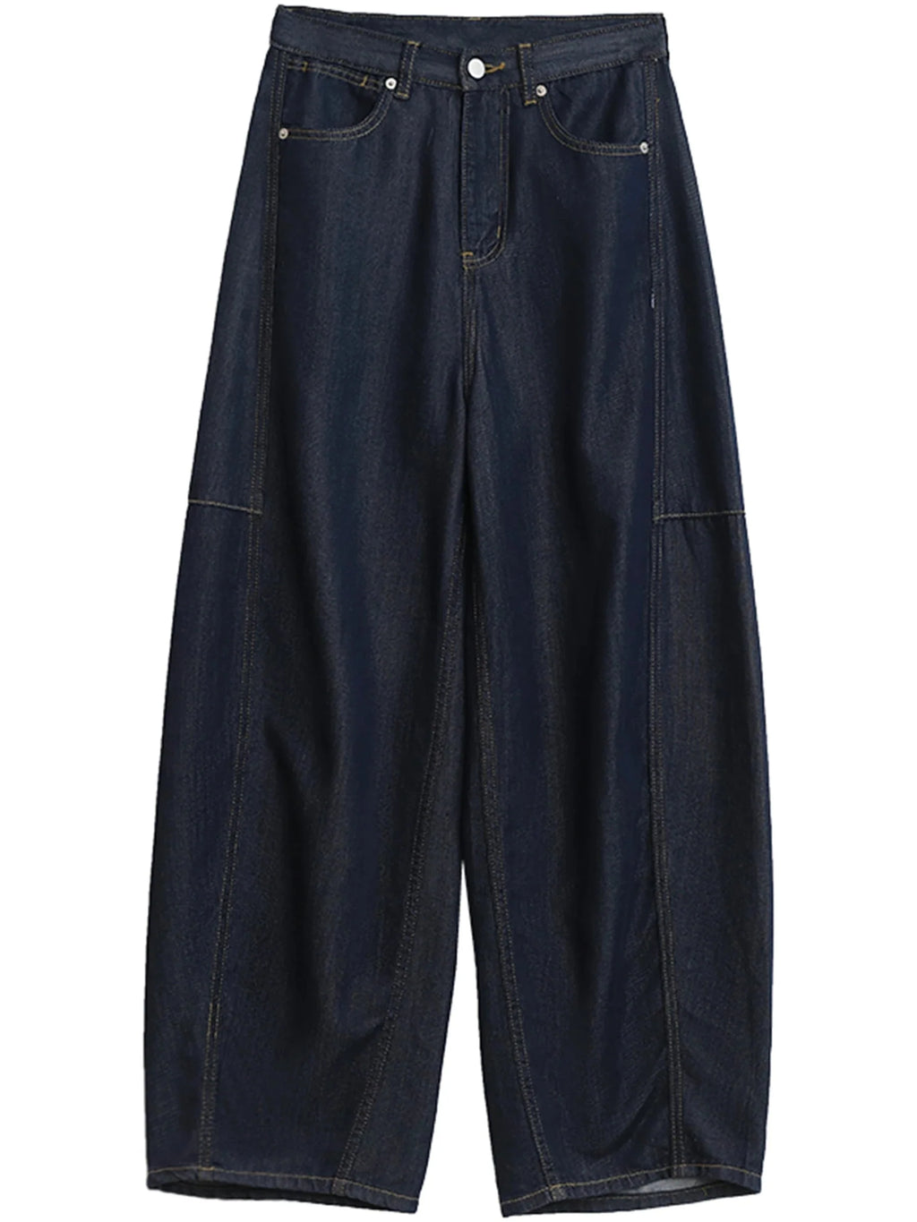 High Waist Split Hem Wide Leg Jeans Women’s Loose Denim
