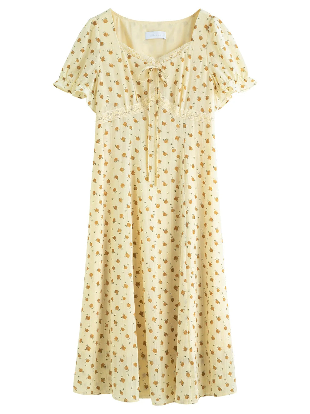 Plus Size Floral Lace Dress Tailored Summer Midi