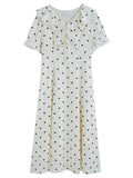 Elegant Polka Dot Sweetheart Dress
