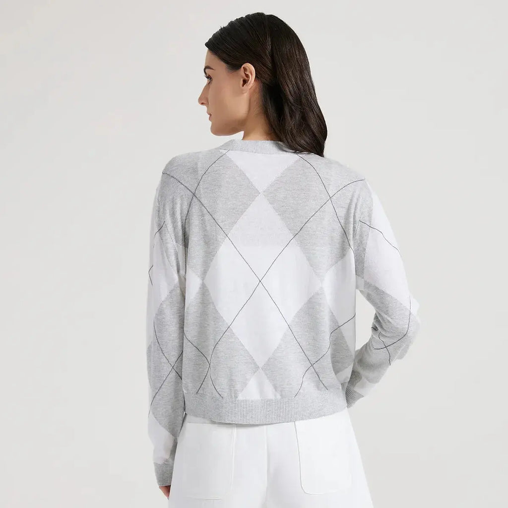 Luxe Silk-Linen V-Neck Cardigan