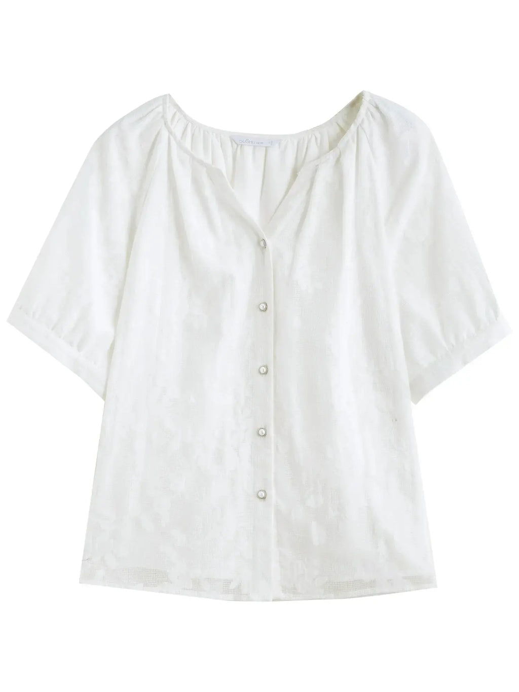Breathable Cotton Blend Top for Chic Summer Office Wear