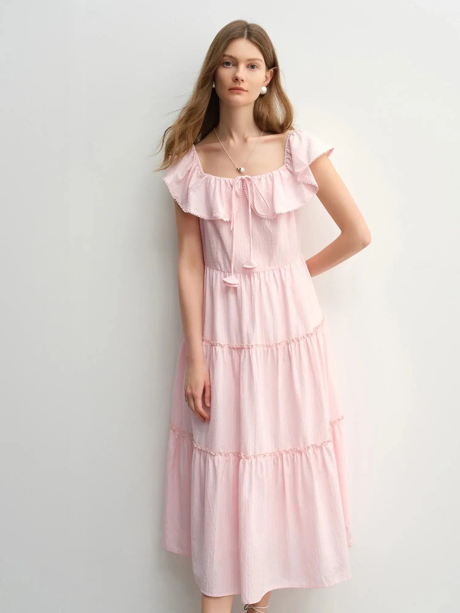 Elegant French-Style Plus Size Summer Dress