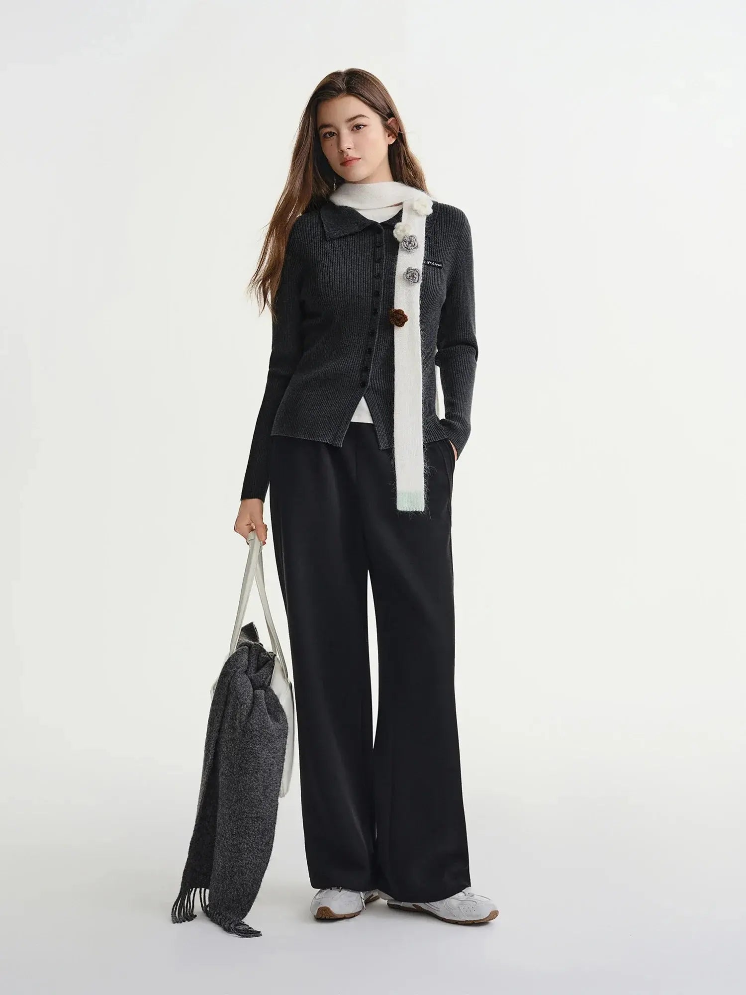 Slim-Fit Long Sleeve Top for Autumn/Winter