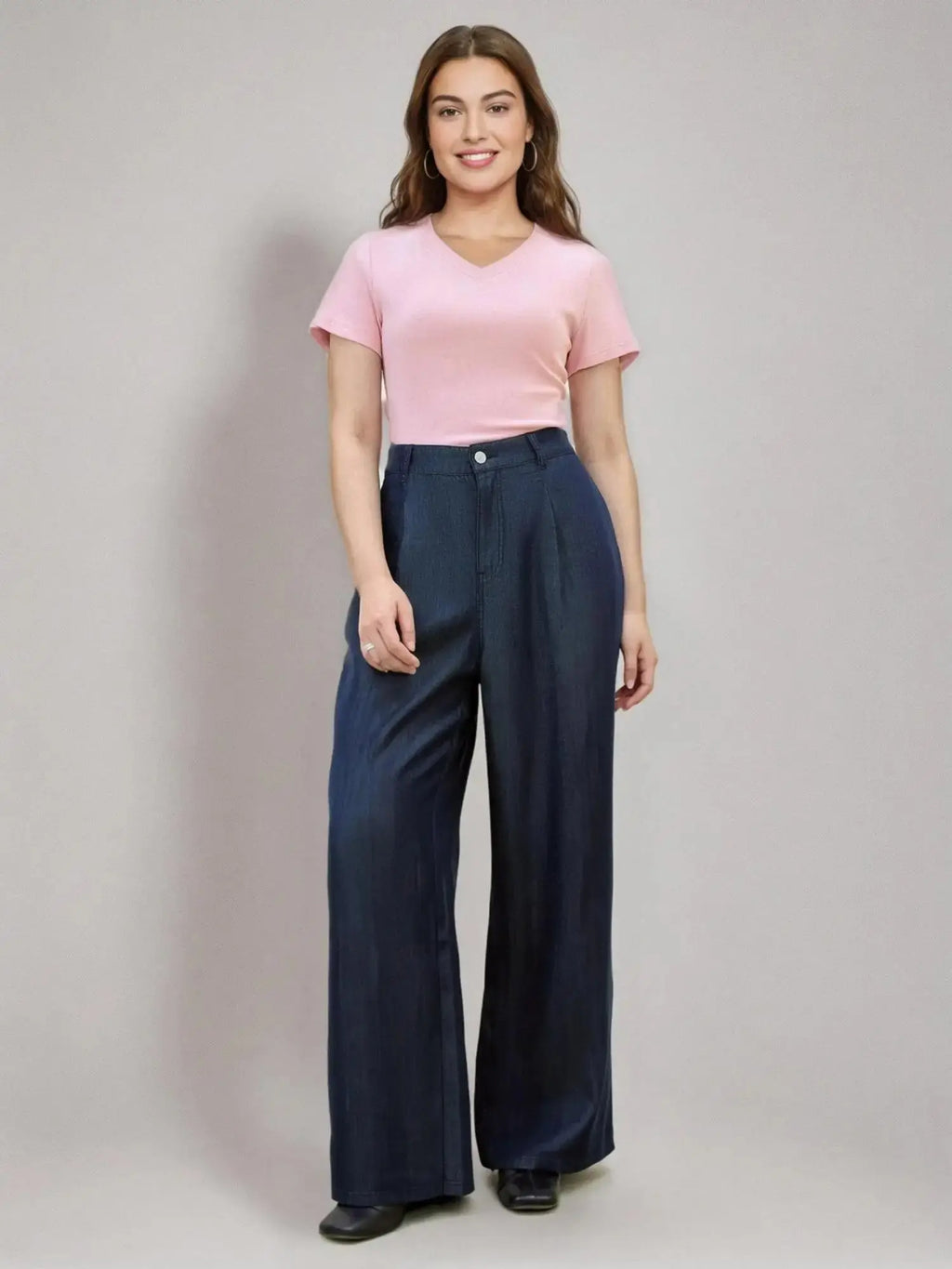 High-Stretch V/U Neck Tee