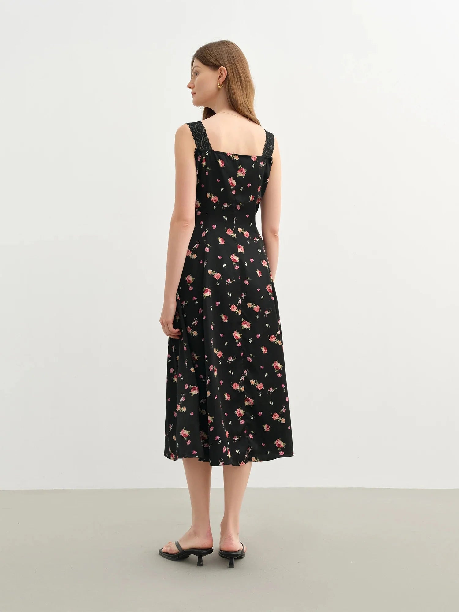 Plus-Size Lace Strapless Dress Slimming Summer Long Dress