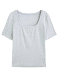 High-Stretch V/U Neck Tee