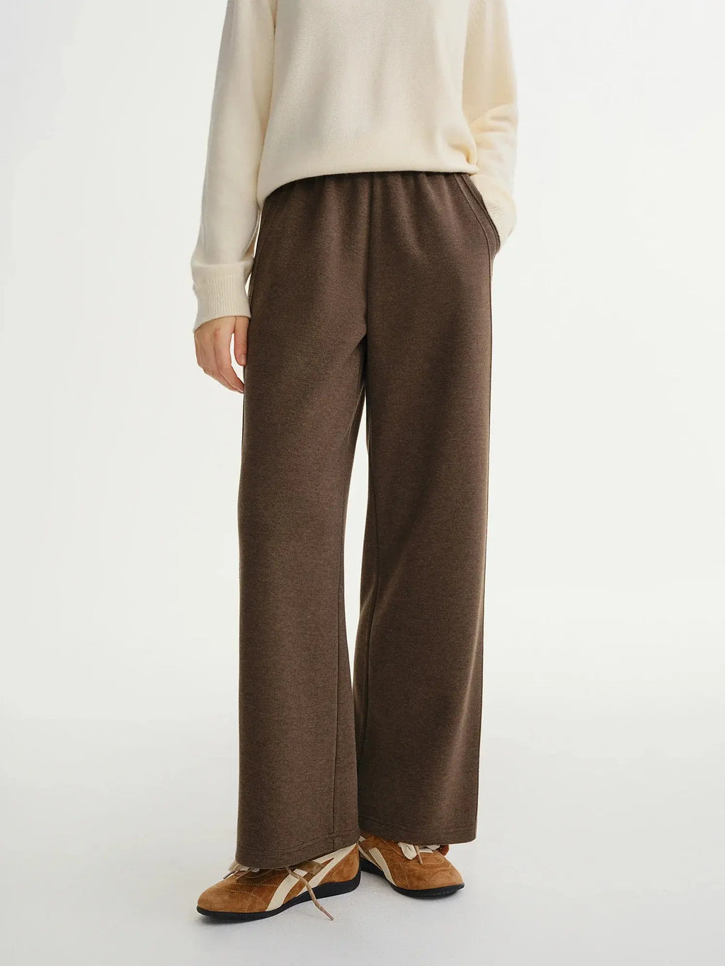 Plus Size Relaxed Wide-Leg Elastic Pants