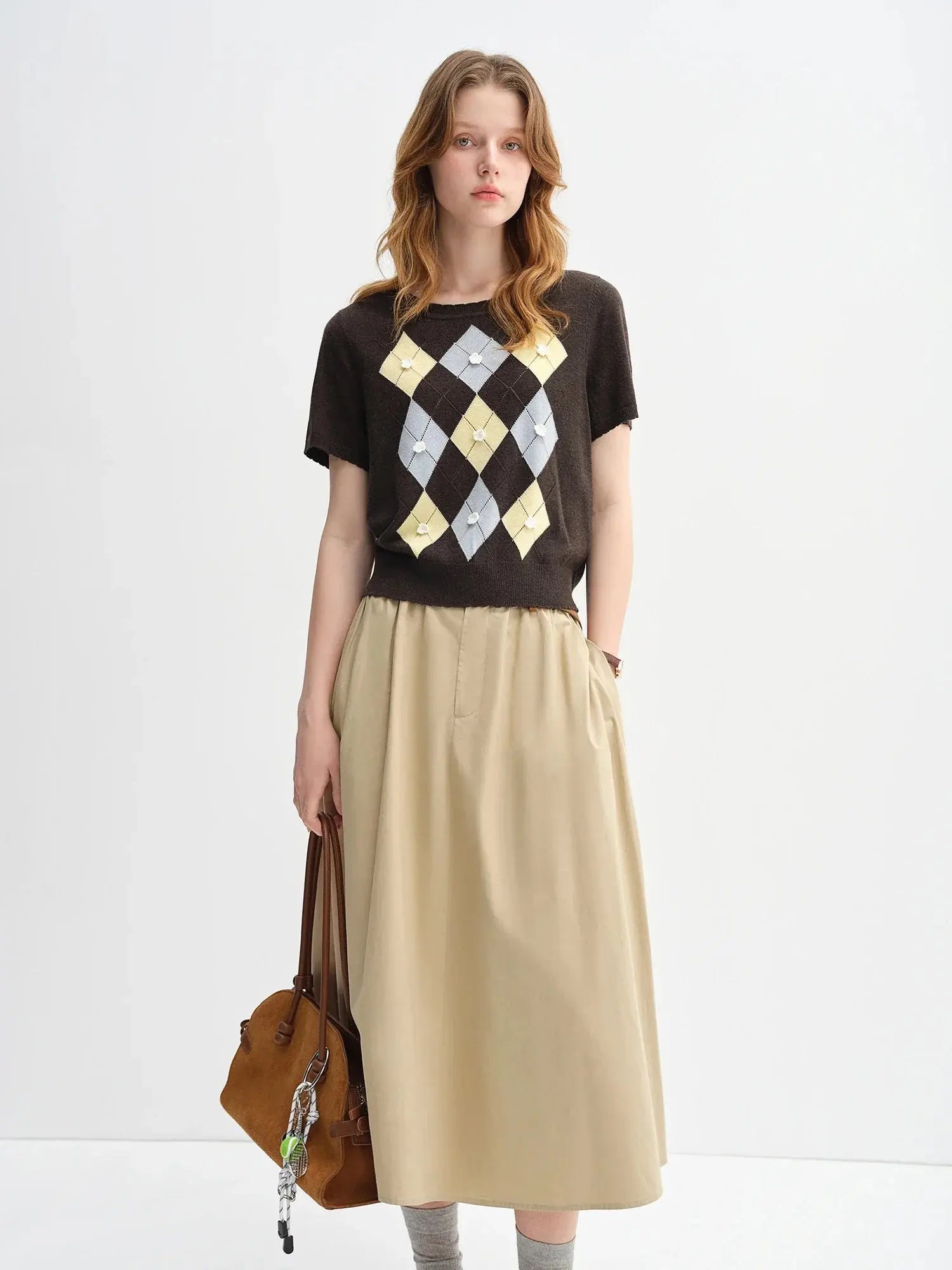Women’s Textured Embroidery Knit Top