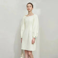 Minimalist Autumn Round Neck Dress
