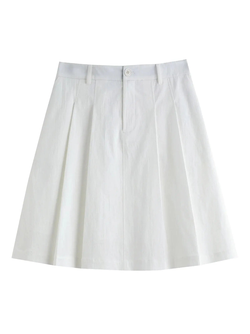 Chic French Style Pleated Mini Skirt