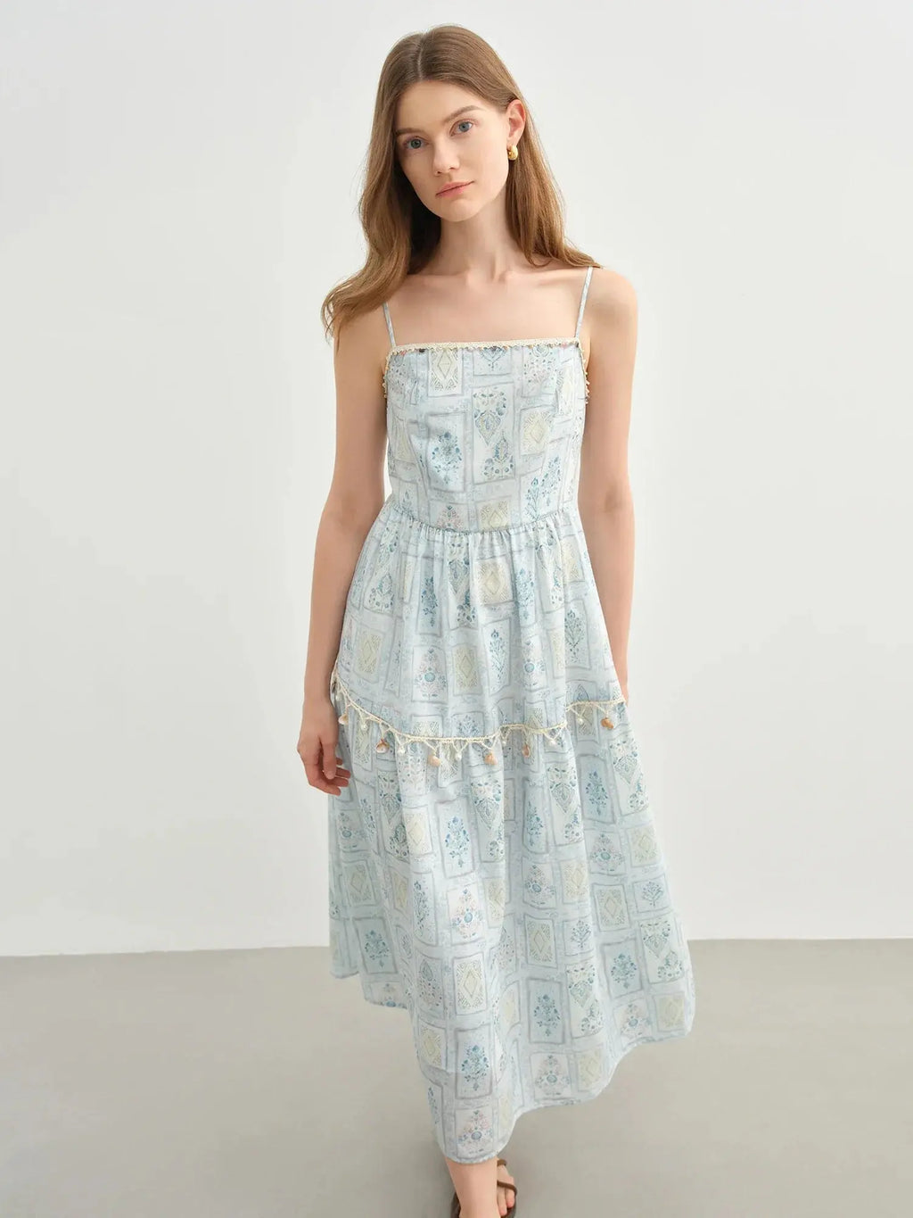 Summer Suspender Dress & Denim Jacket Set