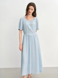 Summer Beaded Midi Dress Slim Fit Commuter Style