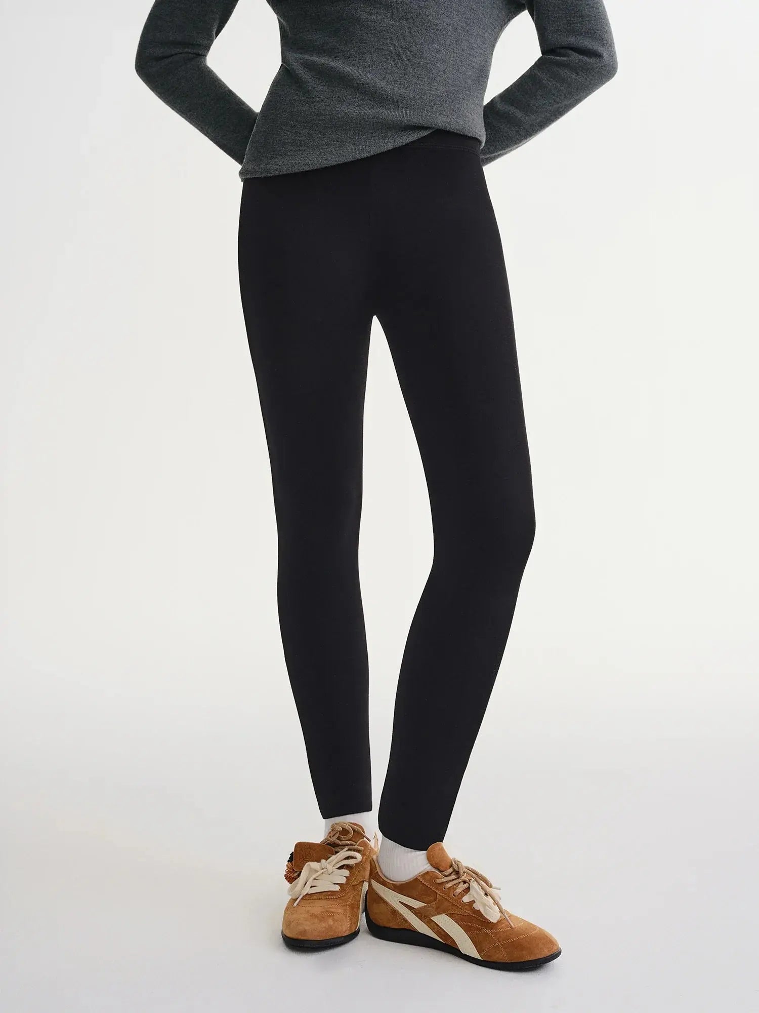 Plus Size Fleece-Lined Thermal Leggings