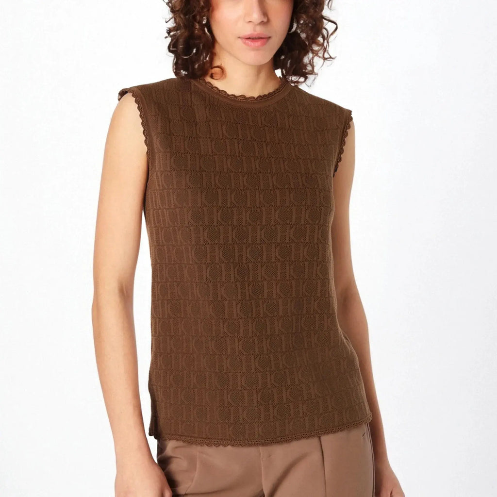 Knitted Texture Summer Tank Top