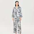 Women’s Mulberry Print Pajama Silk Lounge Set