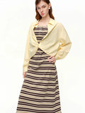 Women's Vest Knitted Vest & Shirt Dress Set New Spring Style