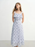 Slim-Fit French Rose Summer Dress