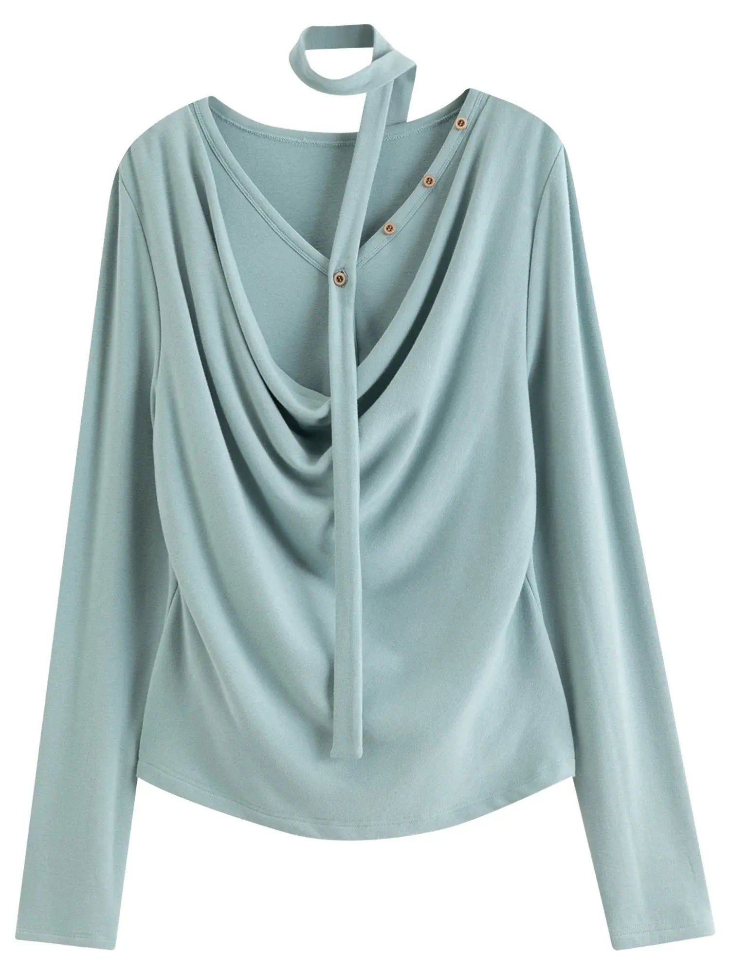 Mock Two-Piece Layered T-Shirt Plus Size Top
