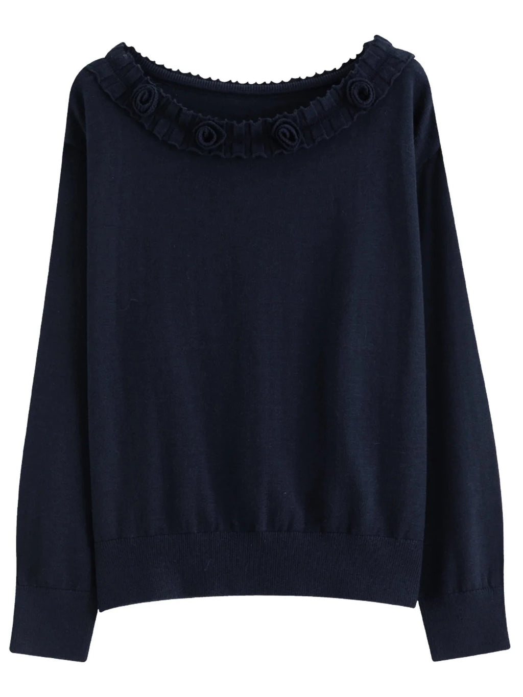 Stylish Trimmed Knit Set Off-Shoulder Top & Mini Skirt